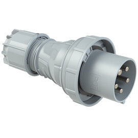 POWER TWIST CEE Stecker 125A / 5-polig / 1h / IP67 – Pilotkontakt / vernickelt