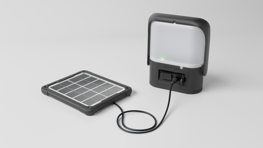 Solarlampe High – Solarbetriebene LED-Einsatzleuchte 300 lm / IP64 / 23,04 Wh LiFePO4 / bis 580 h